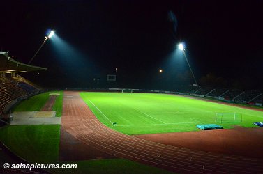 Startblock im Sportpark Bonn